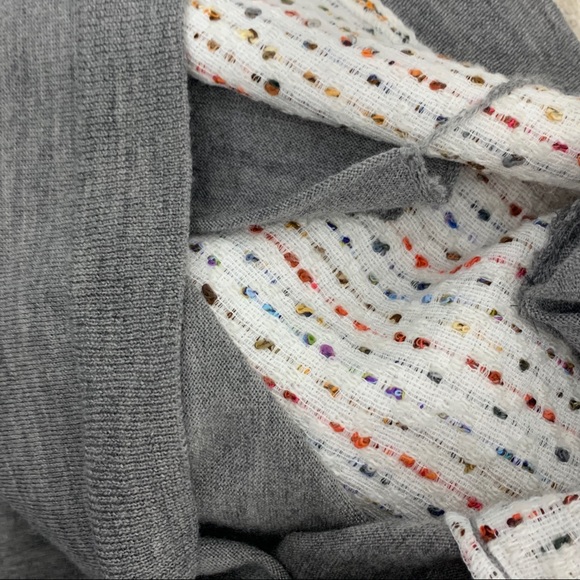 J. Crew Tweed Front Merino Wool sweater XXS - Picture 6 of 7